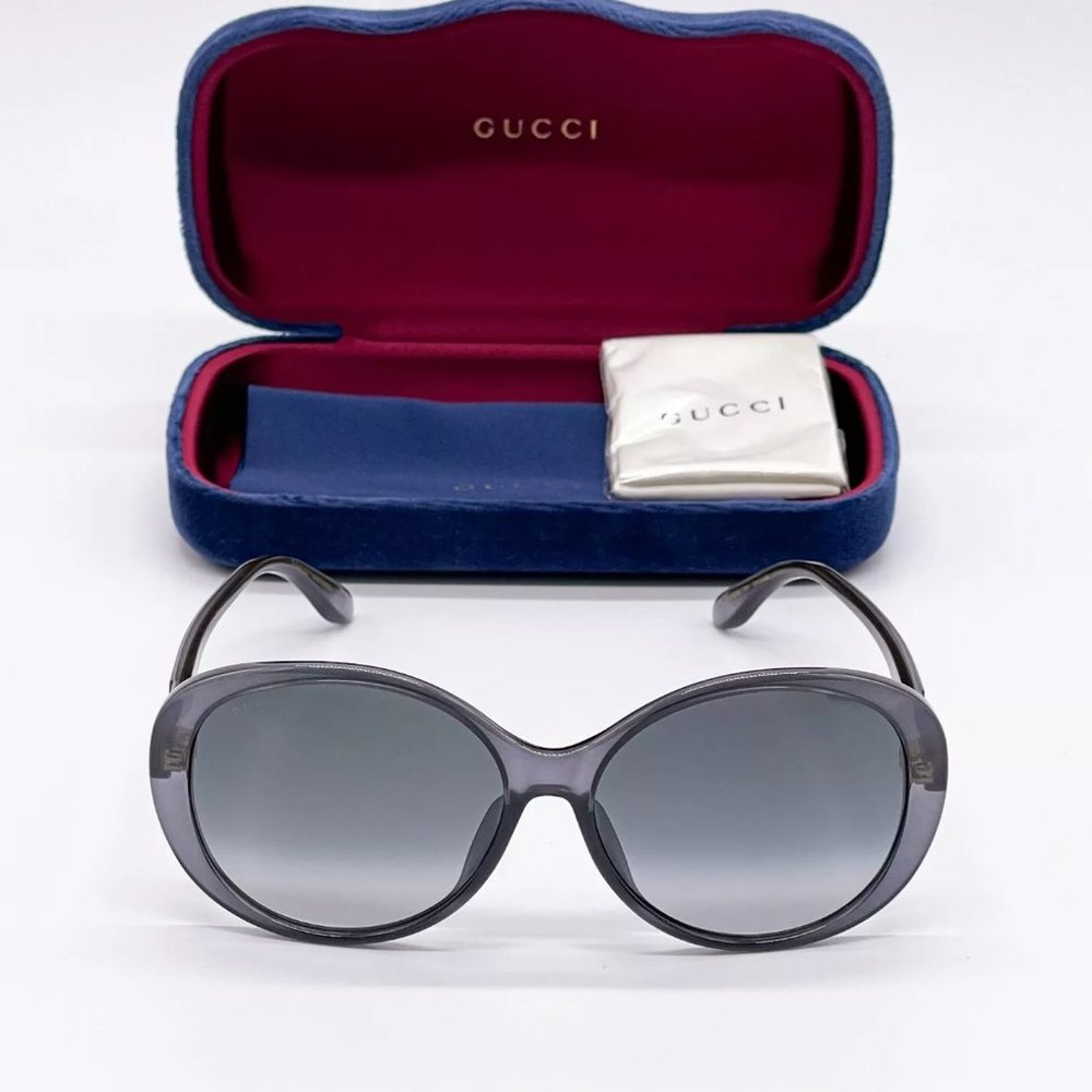 Sale! New Gucci Women's 59mm Grey Sunglasses! - Picture 2 of 8